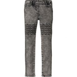 Jegginsy bonprix czarny "stone". Jeansy dziewczęce marki FOUGANZA. Za 89.99 zł.