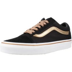Buty VANS OLD SKOOL MTLC Czarny. Czarne obuwie trekkingowe damskie Vans, ze skóry, bez zapięcia. Za 406.28 zł.