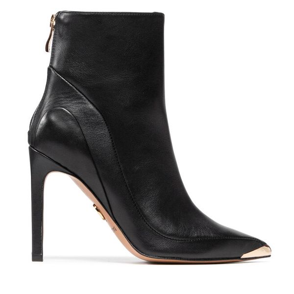 Botki Baldowski. Czarne botki damskie Baldowski, bez obcasa, na szpilce, bez zapięcia. Za 579.99 zł.