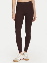Guess Legginsy V6YB23 K4666 Brązowy ciemny Slim Fit. Brązowe legginsy damskie Guess, m, z aplikacjami. Za 264.99 zł.