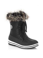 Kimberfeel Kozaki zimowe "Elisa" w kolorze czarnym rozmiar: 36. Czarne kozaki damskie Kimberfeel, na zimę, z materiału, bez obcasa, bez zapięcia. Za 95.69 zł.