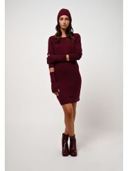 AUTHENTIC CASHMERE Kaszmirowa sukienka "Armet" w kolorze bordowym rozmiar: M. Czerwone sukienki damskie AUTHENTIC CASHMERE, bez wzorów, z kaszmiru, bez ramiączek. Za 313.32 zł.