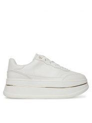 DeeZee Sneakersy AM25233 Biały. Białe obuwie sportowe damskie DeeZee, ze skóry, bez zapięcia. Za 159.99 zł.