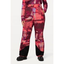 Damskie Spodnie narciarskie wodoodporne rzep osłona przeciwśnieżna. Fioletowe spodnie sportowe damskie Ulla Popken, plus size, bez wzorów, z materiału, narciarskie. Za 639.99 zł.