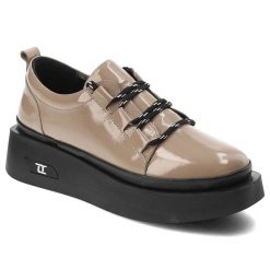 Beżowe Sneakersy Artiker Stylowe Skórzane Obuwie Damskie. Brązowe obuwie sportowe damskie Artiker, na wiosnę, ze skóry, bez zapięcia, trekkingowe. Za 219.00 zł.
