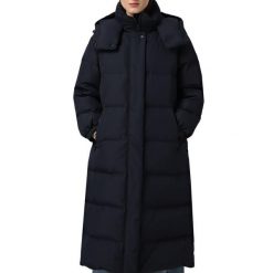Kurtka GEOX LARYSSE Niebieski. Niebieskie kurtki damskie Geox, bez wzorów, z tkaniny, bez kaptura. Za 1,155.99 zł.