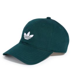 Czapka z daszkiem adidas. Zielone czapki z daszkiem damskie Adidas, bez wzorów. Za 79.99 zł.