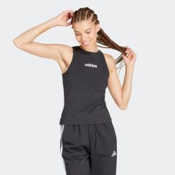 Koszulka bez rękawów damska ADIDAS Gym & Pilates. Koszulki sportowe damskie Adidas, z bawełny, na fitness i siłownię. Za 89.99 zł.