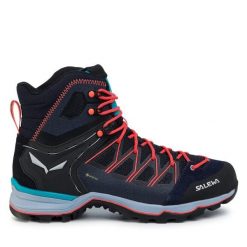 Trekkingi Salewa. Niebieskie obuwie trekkingowe damskie Salewa, z gore-texu, bez zapięcia. Za 859.99 zł.