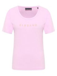 ELBSAND Koszulka "Loralie" w kolorze jasnoróżowym rozmiar: M. Różowe bluzki damskie ELBSAND, m, bez wzorów, bez kołnierzyka, bez ramiączek. Za 73.99 zł.