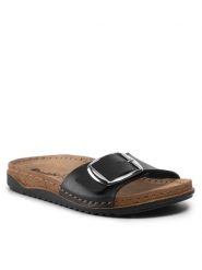 Inblu Klapki AA025J01 RO Czarny. Czarne klapki damskie Inblu, bez wzorów, ze skóry, bez obcasa, bez zapięcia. Za 63.99 zł.