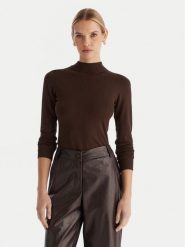 ACCESS FASHION Golf 54-8074 Brązowy Slim Fit. Brązowe golfy damskie ACCESS FASHION, m, bez wzorów, z wiskozy, bez ramiączek. Za 379.99 zł.