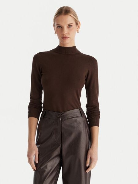 ACCESS FASHION Golf 54-8074 Brązowy Slim Fit. Brązowe golfy damskie ACCESS FASHION, m, bez wzorów, z wiskozy, bez ramiączek. Za 379.99 zł.