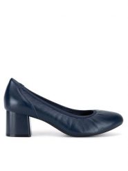 Lasocki Czółenka WYL4060-1Z Granatowy. Niebieskie czółenka damskie Lasocki, bez wzorów, ze skóry, bez obcasa. Za 199.99 zł.