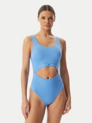 Tommy Hilfiger Strój kąpielowy UW0UW06367 Niebieski jasny. Niebieskie stroje jednoczęściowe Tommy Hilfiger, bez wzorów, z syntetyku. Za 369.99 zł.