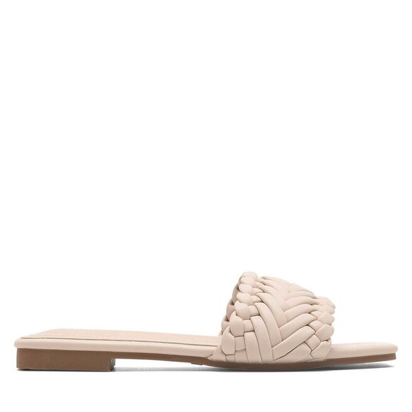 Klapki DeeZee. Brązowe klapki damskie DeeZee, bez wzorów, bez obcasa, bez zapięcia. Za 99.99 zł.