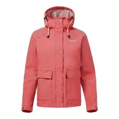 Klasyczna damska kurtka przeciwdeszczowa Musto Shore Wp. Czerwone kurtki damskie Musto, bez wzorów, bez kaptura. Za 820.50 zł.