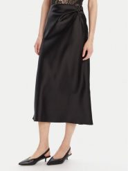 Rinascimento Spódnica midi CFC0125416003 Czarny Regular Fit. Czarne spódnice damskie Rinascimento, s, bez wzorów, z syntetyku, midi. Za 259.99 zł.