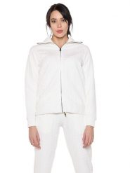 Bluza z zamek błyskawiczny na co dzień na siłownię. Czarne bluzy damskie LEONE 1947 APPAREL, s, bez wzorów, bez kaptura. Za 328.38 zł.