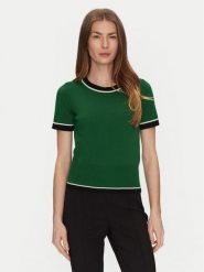 Luisa Spagnoli Sweter Mansueti 58509 Zielony Regular Fit. Zielone swetry klasyczne damskie Luisa Spagnoli, s, z wełny, bez kołnierzyka. Za 699.99 zł.