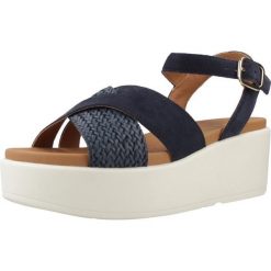 Sandały GEOX D XAND 2.2S Niebieski. Niebieskie sandały damskie Geox, bez wzorów, ze skóry, bez obcasa, bez zapięcia. Za 432.99 zł.