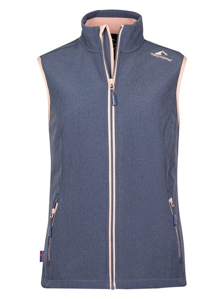 Westfjord Kamizelka softshellowa "Eldfjall" w kolorze niebieskim rozmiar: XL. Niebieskie kamizelki damskie Westfjord, xl, bez wzorów, z polaru, bez kaptura. Za 146.45 zł.