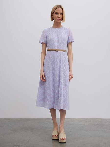 BGN Sukienka w kolorze fioletowym rozmiar: 40. Różowe sukienki damskie BGN, bez wzorów, z tkaniny, bez ramiączek. Za 118.01 zł.