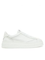 AGL Sneakersy Giuly Lace Up D946001PGKA076A634 Biały. Białe obuwie sportowe damskie AGL, ze skóry, bez zapięcia. Za 769.99 zł.