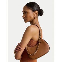 Torebka LAUREN RALPH LAUREN. Brązowe torebki klasyczne damskie Lauren Ralph Lauren, bez dodatków. Za 1,599.00 zł.