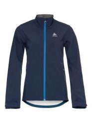 Odlo Kurtka softshellowa "Lolo" w kolorze granatowym rozmiar: XL. Niebieskie kurtki sportowe damskie ODLO, xl, bez wzorów, bez kaptura. Za 236.61 zł.