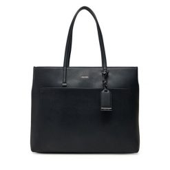 Torebka Calvin Klein. Czarne shopper bag Calvin Klein, bez wzorów, bez dodatków. Za 349.99 zł.