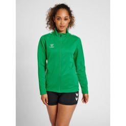 Bluza sportowa damska Hummel half zip Core XK. Zielone bluzy damskie Hummel, xl, bez wzorów, z dresówki, bez kaptura. W wyprzedaży za 157.00 zł.