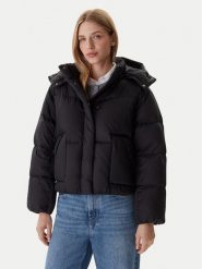 Levi's® Kurtka puchowa Western Bubble 003MD-0001 Czarny Relaxed Fit. Czarne kurtki damskie l, bez wzorów, z puchu, bez kaptura. Za 899.99 zł.