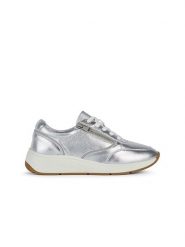 Geox Sneakersy "Cristael" w kolorze srebrnym rozmiar: 36. Szare obuwie sportowe damskie Geox, bez zapięcia. Za 176.08 zł.
