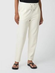 Les Lunes Spodnie "Amyy" w kolorze kremowym rozmiar: L. Brązowe spodnie materiałowe damskie Les Lunes, bez wzorów, z materiału. Za 173.99 zł.