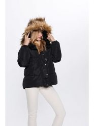Bébé Kurtka zimowa w kolorze czarnym rozmiar: XL. Czarne kurtki damskie bebe, na zimę, xl, bez wzorów, z puchu, bez kaptura. Za 152.99 zł.