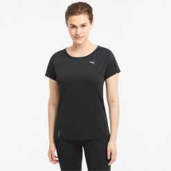 Koszulka damska Puma Train Favorite. Czarne bluzki damskie Puma, xs, bez wzorów, bez kołnierzyka, bez ramiączek. Za 69.99 zł.