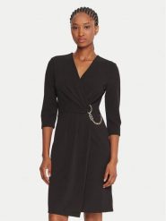 Rinascimento Sukienka koktajlowa CFC0020071002 Czarny Regular Fit. Czarne sukienki damskie Rinascimento, bez wzorów, z syntetyku, wizytowe, bez ramiączek. Za 509.99 zł.