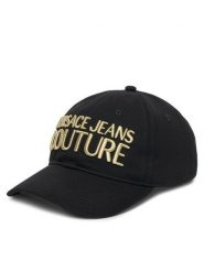 Versace Jeans Couture Czapka z daszkiem 78VAZK32 Czarny. Czarne czapki z daszkiem damskie Versace Jeans Couture, bez wzorów, z bawełny. Za 179.99 zł.