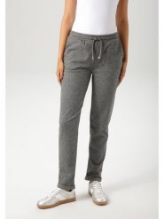 Aniston Spodnie chino w kolorze czarno-białym rozmiar: 38. Szare spodnie materiałowe damskie Aniston, bez wzorów. Za 95.92 zł.