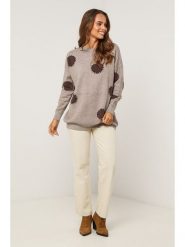 Soft Cashmere Sweter w kolorze szarobrązowym rozmiar: 34/36. Brązowe swetry klasyczne damskie Soft Cashmere, z kaszmiru, bez kołnierzyka. Za 152.99 zł.