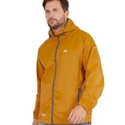 Kurtka Wodoodporna Unisex Dla Dorosłych Qikpac. Brązowe kurtki damskie Trespass, xl, bez wzorów, z materiału, z kapturem. Za 164.99 zł.