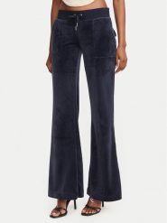 Juicy Couture Spodnie dresowe Layla JCSEBJ001G Granatowy Regular Fit. Niebieskie spodnie dresowe damskie Juicy Couture, l, bez wzorów, z dresówki. Za 399.99 zł.