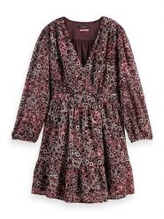 Scotch & Soda Sukienka w kolorze bordowo-białym rozmiar: 34. Czerwone sukienki damskie Scotch & Soda, bez wzorów, bez ramiączek. Za 179.22 zł.