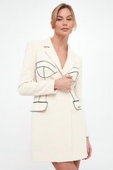 Sukienka garniturowa ELISABETTA FRANCHI. Sukienki damskie Elisabetta Franchi, bez wzorów, bez ramiączek. W wyprzedaży za 2,063.20 zł.