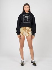Pinko Szorty "Gina 5" | 1J10XR Y84G | Kobieta | Piaskowy, Beżowy. Brązowe szorty damskie Pinko, bez wzorów, z bawełny. W wyprzedaży za 299.00 zł.