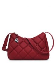 Desigual Torebka 25SAXPCE Czerwony. Czerwone listonoszki damskie Desigual, bez wzorów, ze skóry, bez dodatków. Za 189.99 zł.