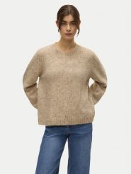 Vero Moda Sweter Ingrid 10331365 Beżowy Regular Fit. Brązowe swetry klasyczne damskie Vero Moda, m, z syntetyku, bez kołnierzyka. Za 179.99 zł.