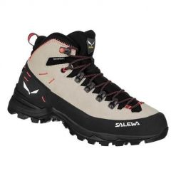 Buty trekkingowe damskie Salewa Alp Mate Winter Mid Wp. Białe obuwie trekkingowe damskie Salewa, z materiału, za kostkę, bez zapięcia. Za 780.00 zł.