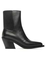 Coach Botki Prestyn Lth Bootie CN136 Czarny. Czarne botki damskie Coach, ze skóry, bez obcasa, na słupku, bez zapięcia. Za 1,299.00 zł.